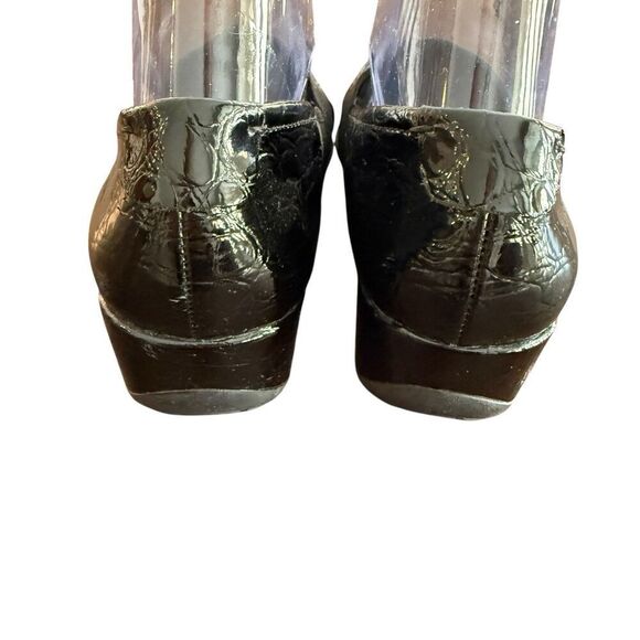 Naturalizer Womens Granbury Square Toe Wedge Heel Black Loafer Shoes Size 8.5 M - Picture 3 of 8